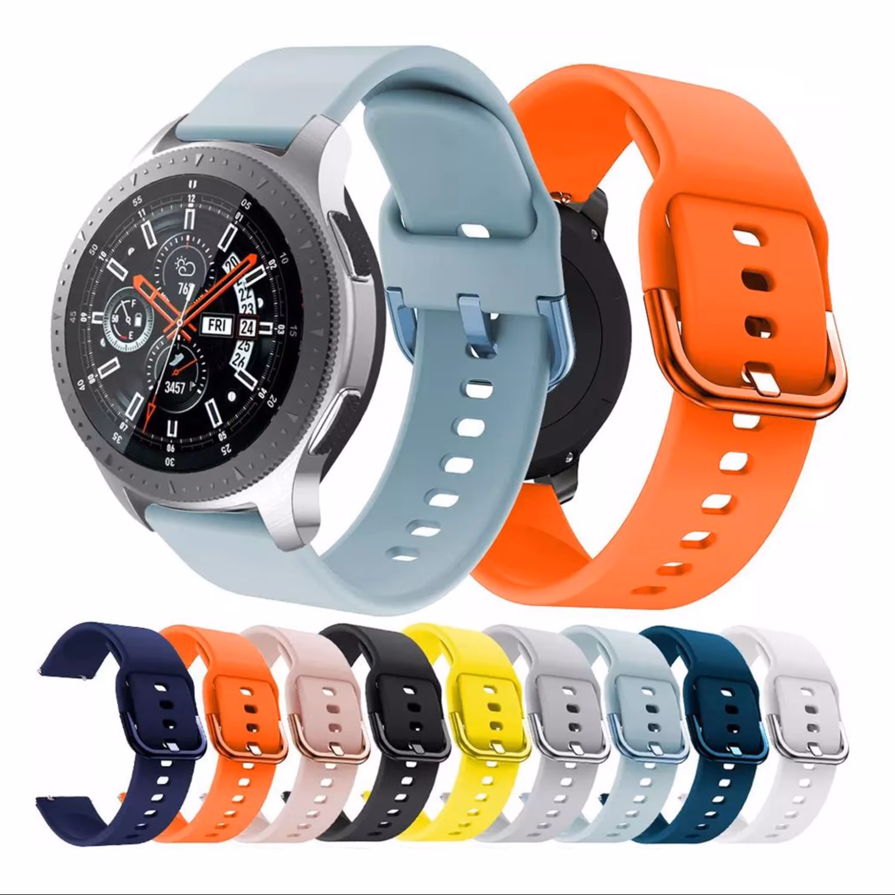 بند ساعت سلیکونی مدل سگک برای ساعت سامسونگ Amazfit Stratos