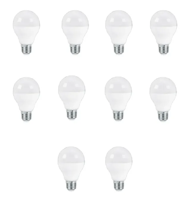 لامپ ال ای دی 15 وات پارس شعاع توس مدل حبابی پایه E27 بسته 10 عددی