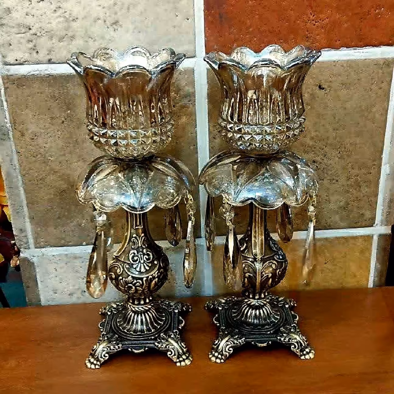 شمعدان لاله کریستال کد 02