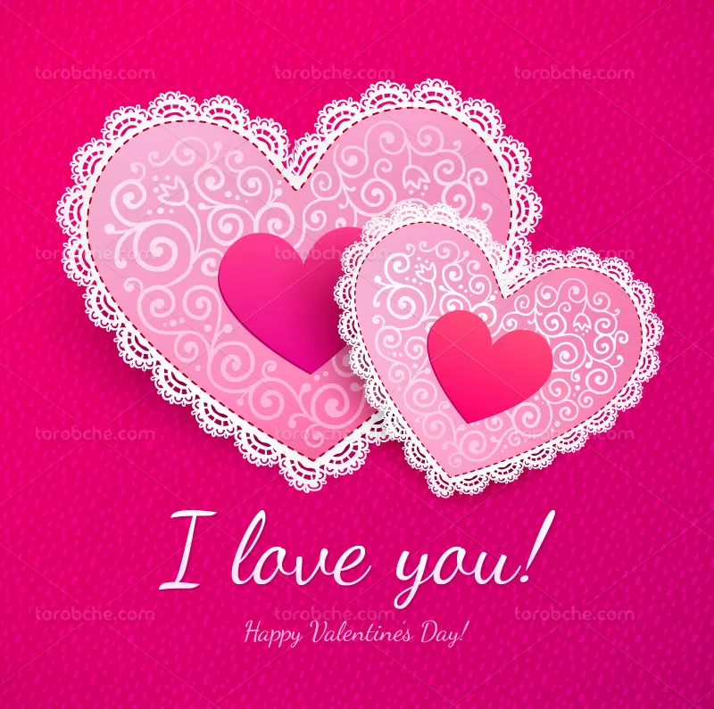 وکتور قلب صورتی رنگ | گرافیک با طعم تربچه