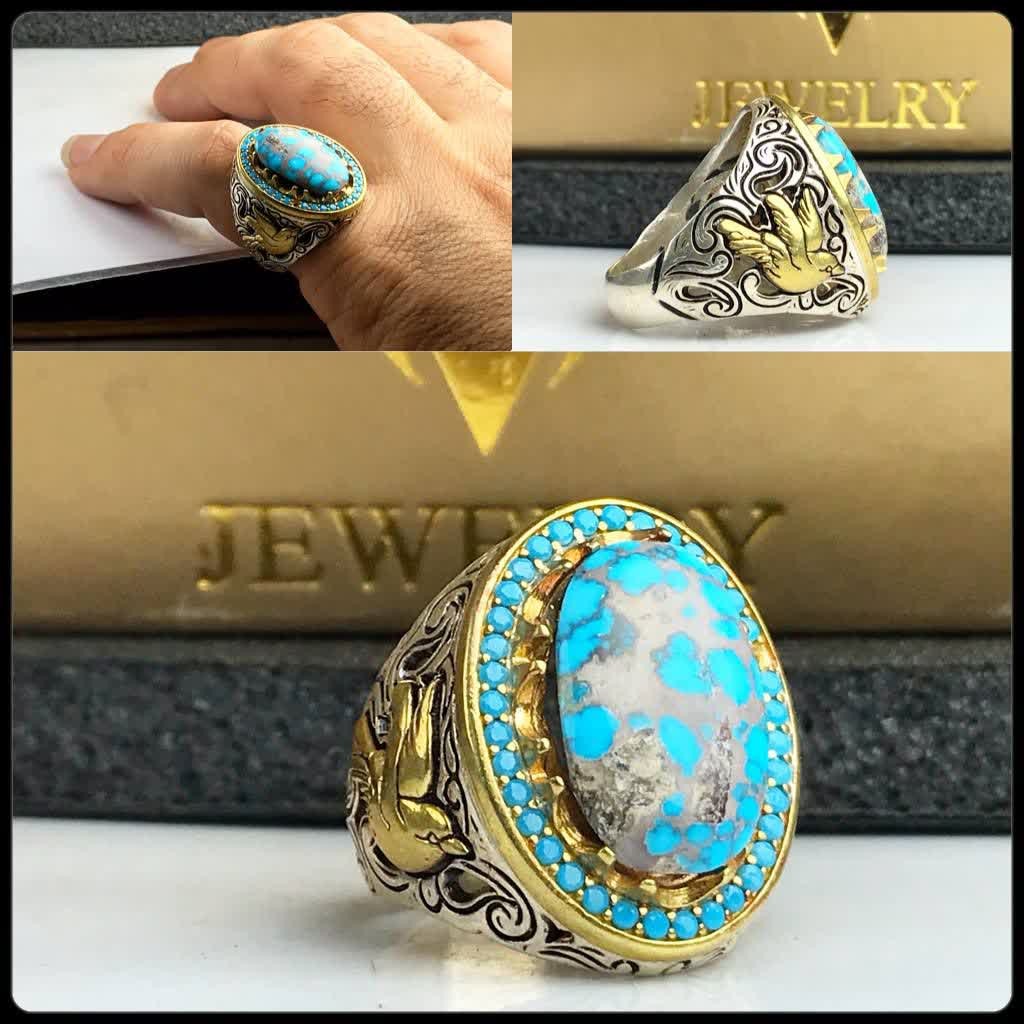 انگشتر فیروزه نیشابور شجر اصلی 
مخراجکاری چنگ برنجی
رکاب فیلی چنگی قلم زنی عیار نقره925 قابل سفارش بانگین مشابه
