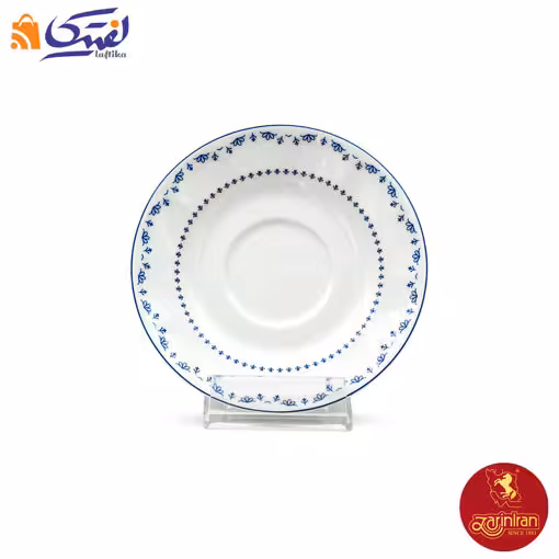 نعلبکی چینی زرین نئوکلاسیک طرح فرانسیس سرمه ای 14