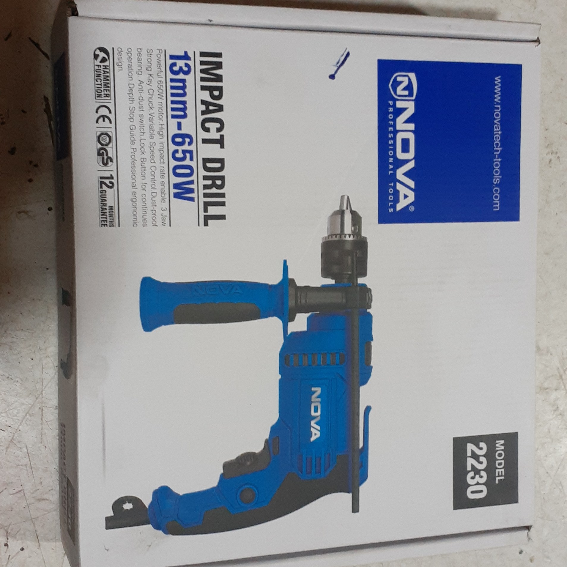 دریل برقی 13 میلیمتر 650 وات نووا(Nova)