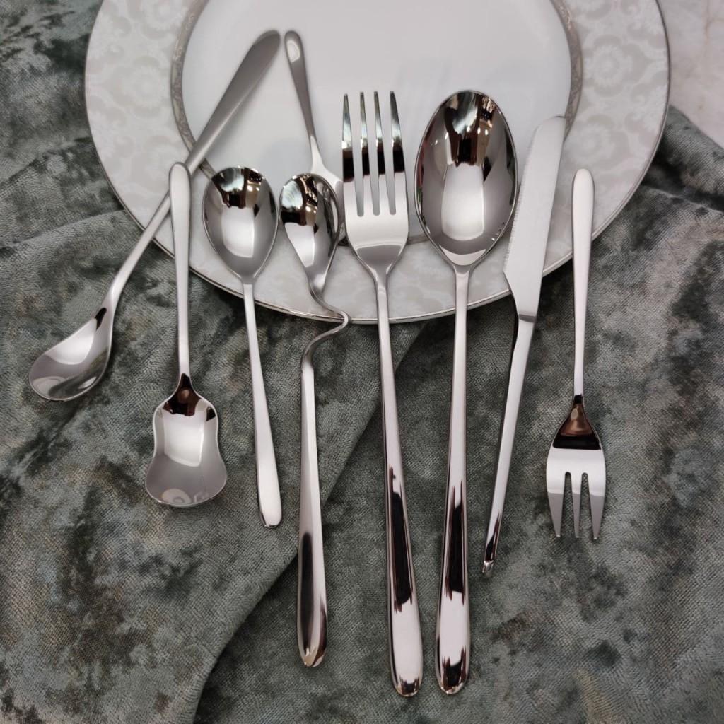 سرویس قاشق و چنگال 30 نفره اس جی S.G  پارچه 143