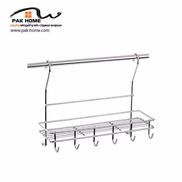 جا ادویه و جا کفگیر آویز کروم آدلان A213