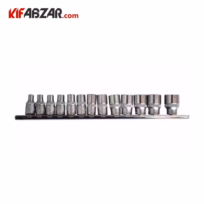 ست بکس ریلی 1/4 اینچ 12 گوش 13 عددی فورس مدل 2133
