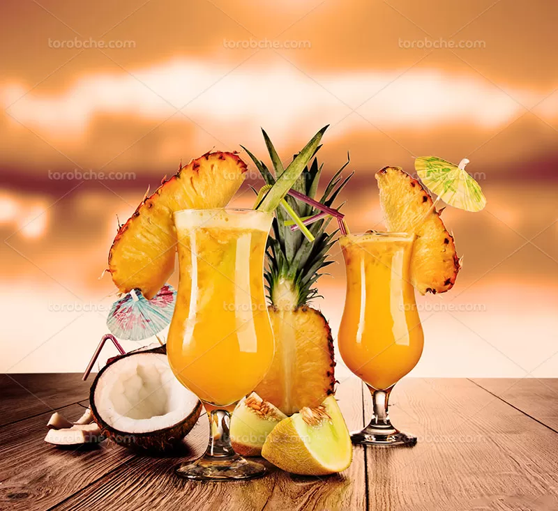 عکس آبمیوه آناناس | گرافیک با طعم تربچه