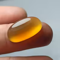 نگین عقیق زرد عسلی طبیعی و اصل معدنی خوشرنگ و درجه یک تراش دامله برجسته 