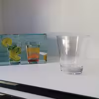 لیوان کوتاه بلور مدل آکوا ساده