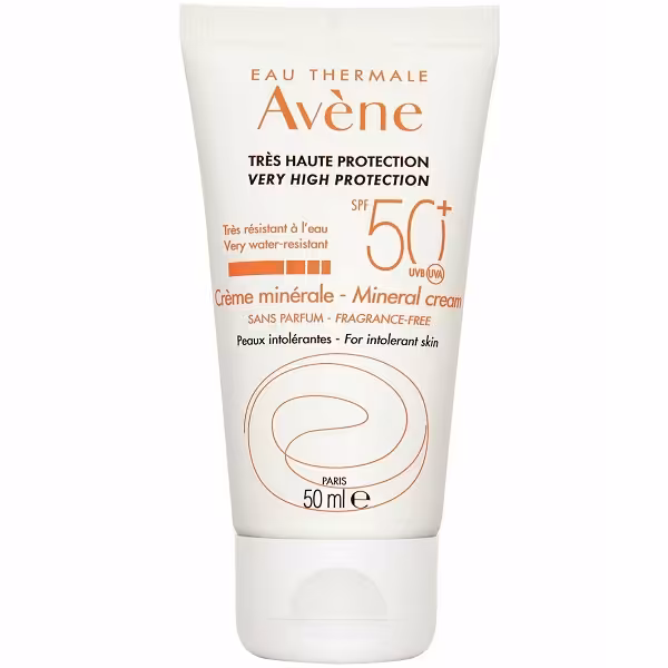 کرم ضد آفتاب رنگی مینرال اون Avene حجم 50 میل | مناسب پوست حساس