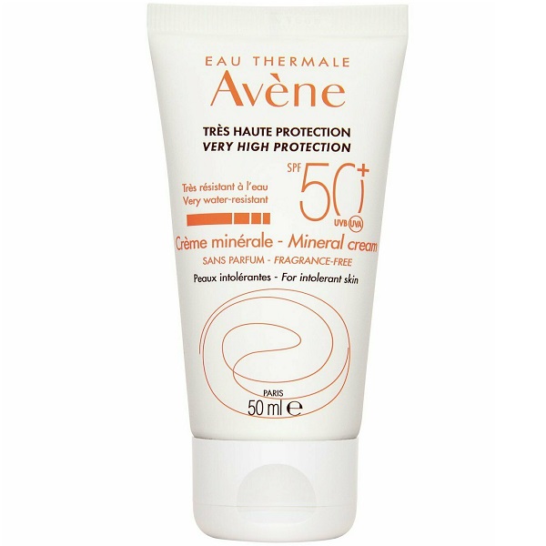 کرم ضد آفتاب رنگی مینرال اون Avene حجم 50 میل | مناسب پوست حساس