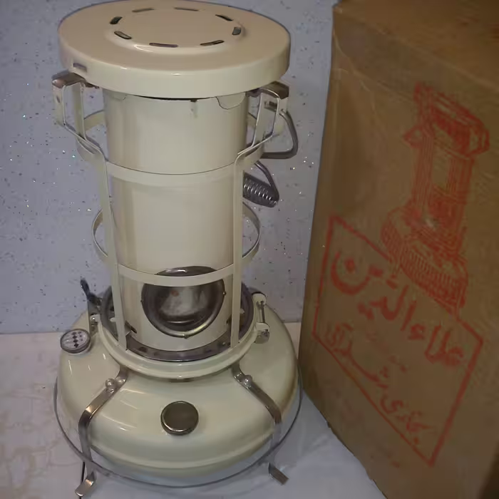 چراغ  آکبند  بخاری خوراکپزی نفتی علاالدین قدیمی والر قدیمی  والور علاءالدین خوراک پزی و گرمایشی