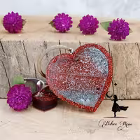 جاسوئیچی آکواریومی رزینی طرح قلب