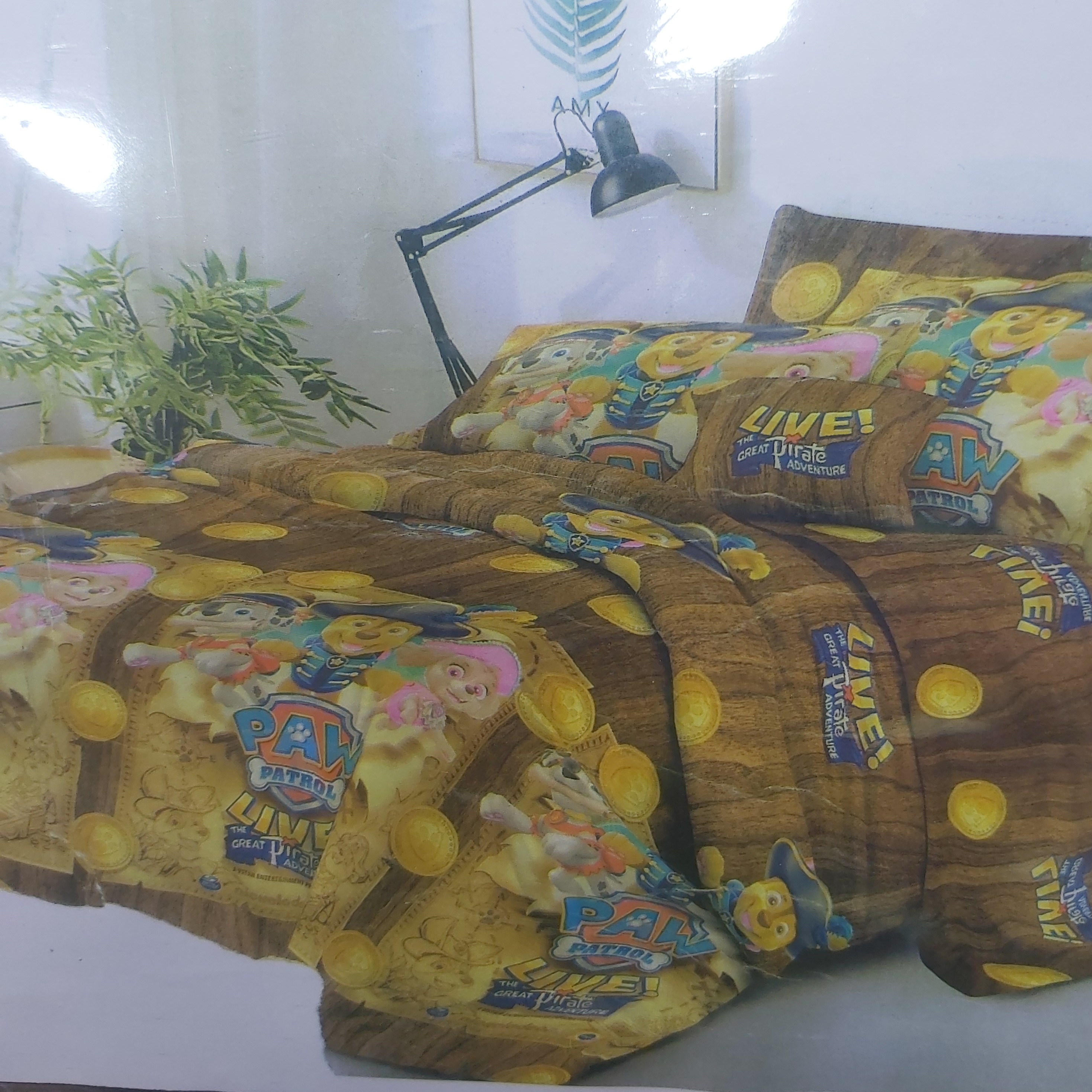 روتختی یکنفره عروسکی پسرانه کتان نخ میکرو 