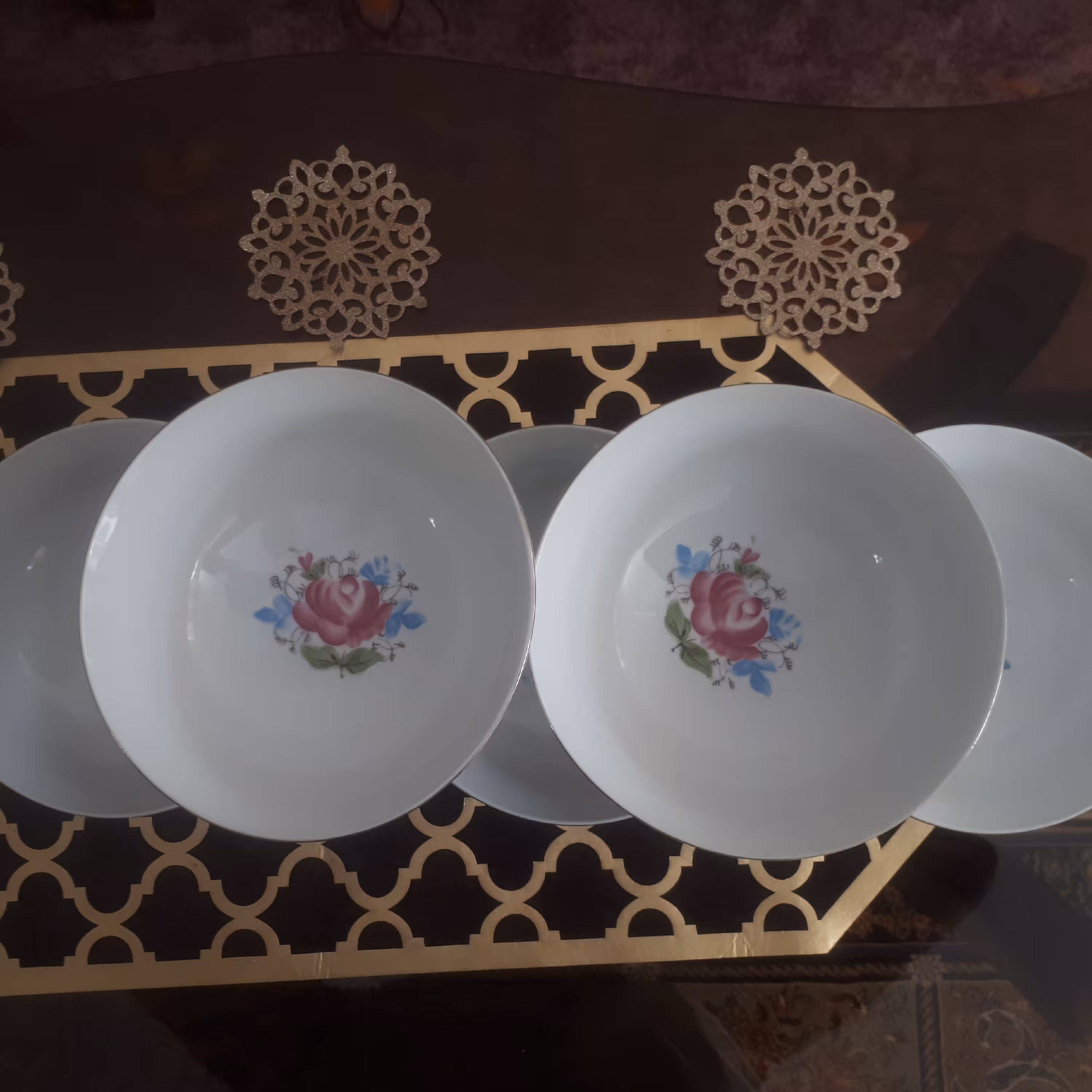 کاسه ابگوشت خوری طرح گل سیبی