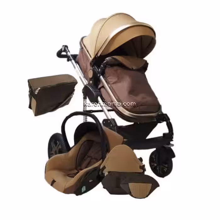 ست کالسکه 9688 اسپرینگ ESPRING رنگ CREAM -GOLD