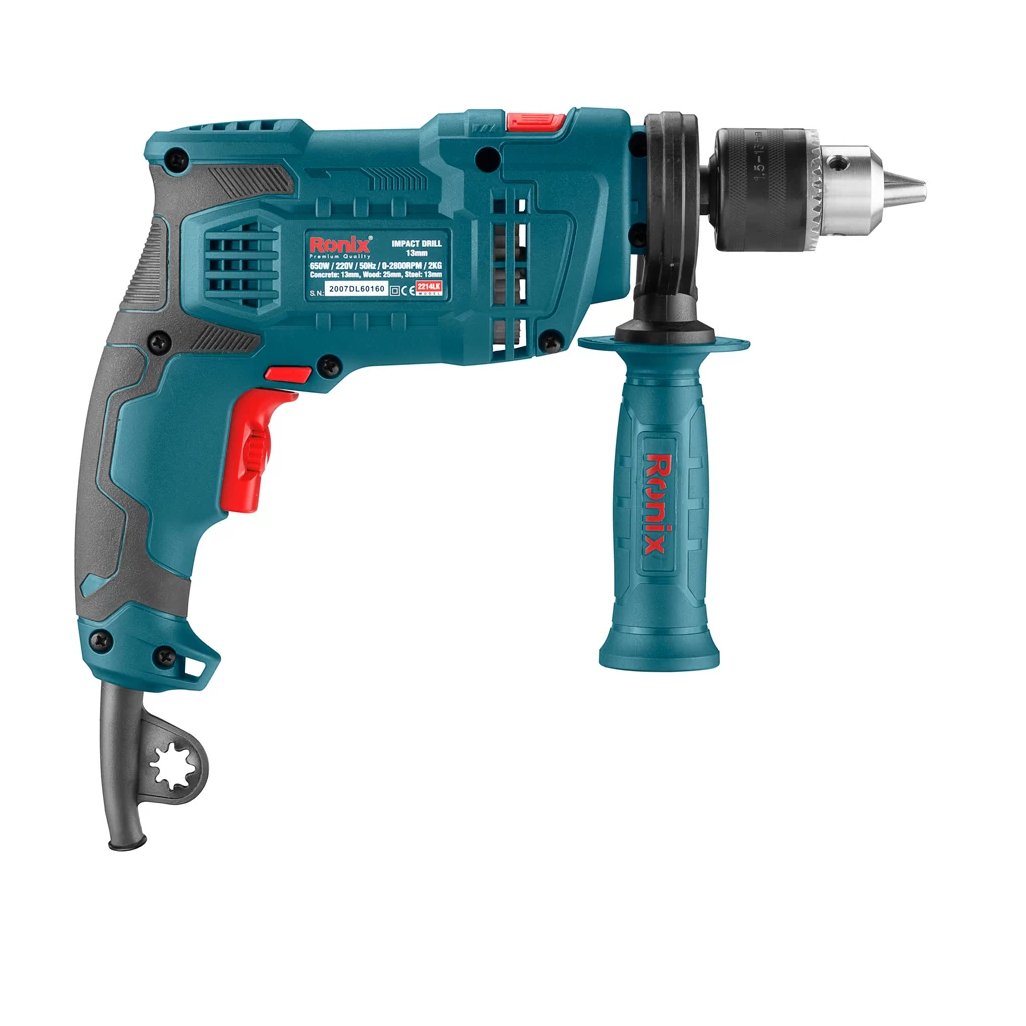 دریل چکشی رونیکس650وات  مدل 2214L همراه با کیف و  با یکسال گارانتی 