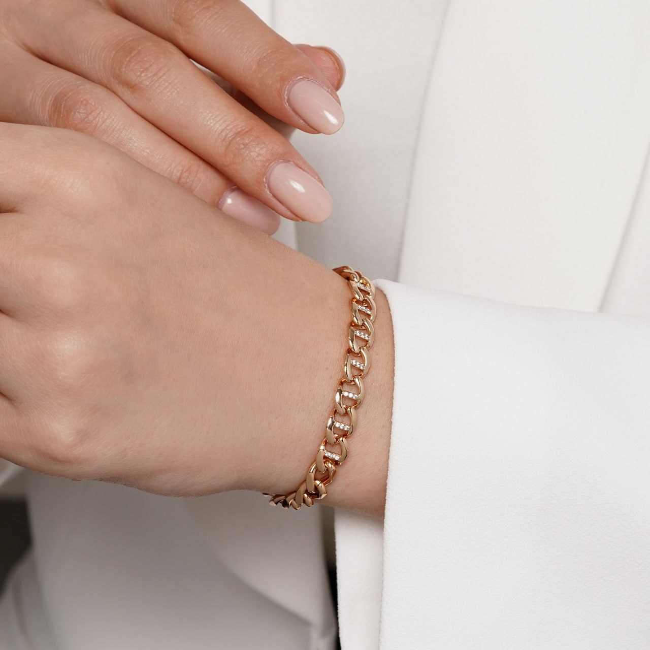 دستبند ژوپینگ طرح کارتیه رنگ ثابت ضد حساسیت AAD-245