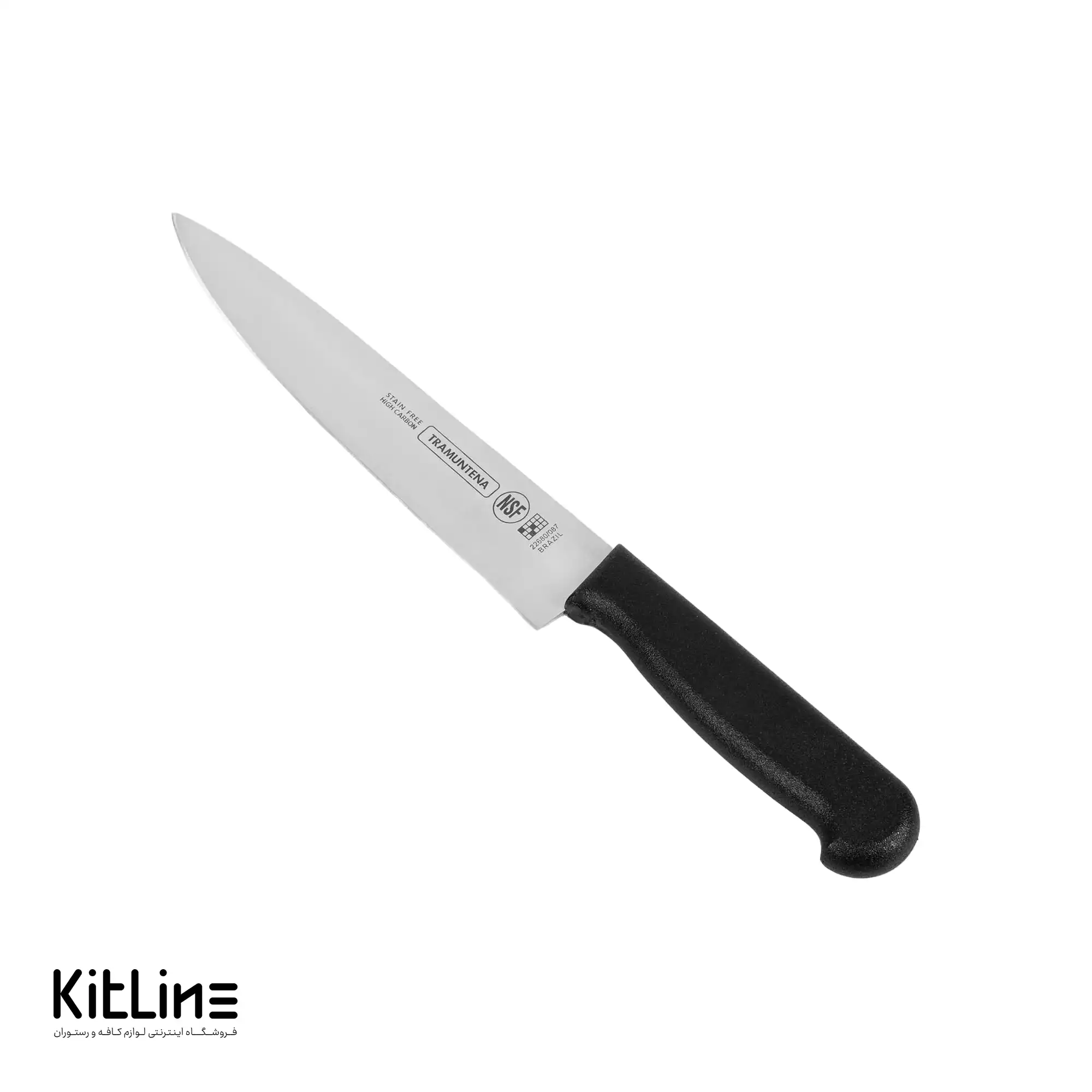 چاقو سرآشپز 175 سانتیمتری بداف دسته مشکی (TRAMUNTENA)