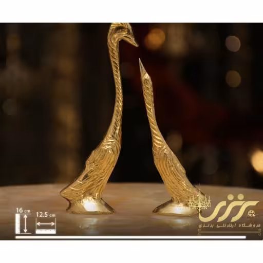 مجسمه برنزی قو ریخته نقلی