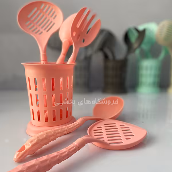 کفگیر و ملاقه 5 تایی طرح ترک