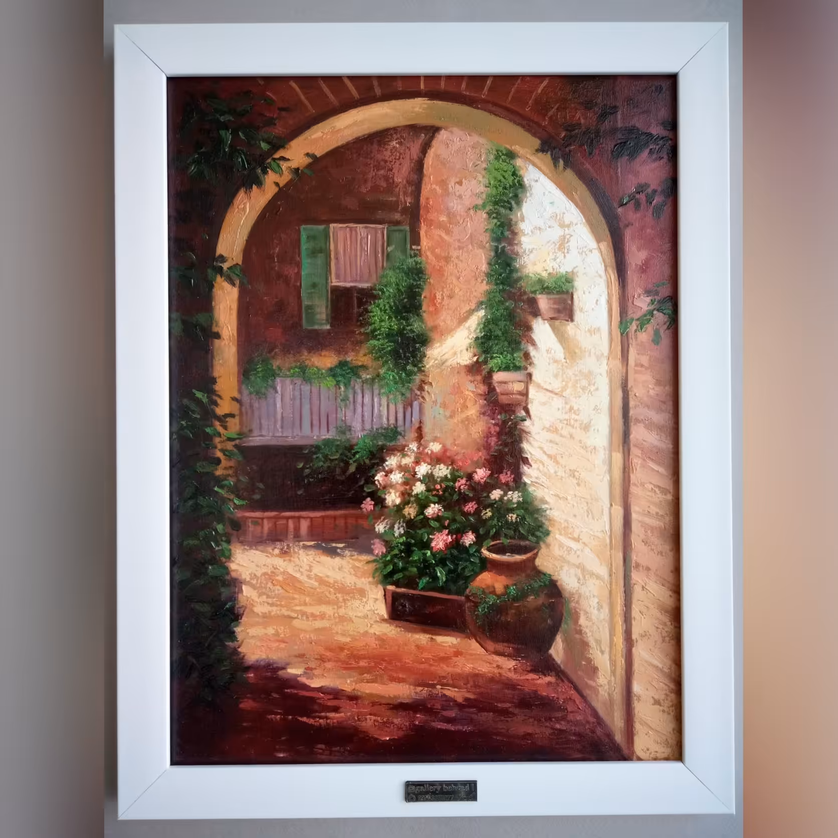 نقاشی رنگ روغن منظر ه 