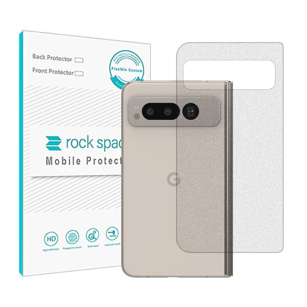 گلس محافظ پشت گوشی گوگل Pixel Fold مدل نانو هیدروژل مات برند راک اسپیس کد S