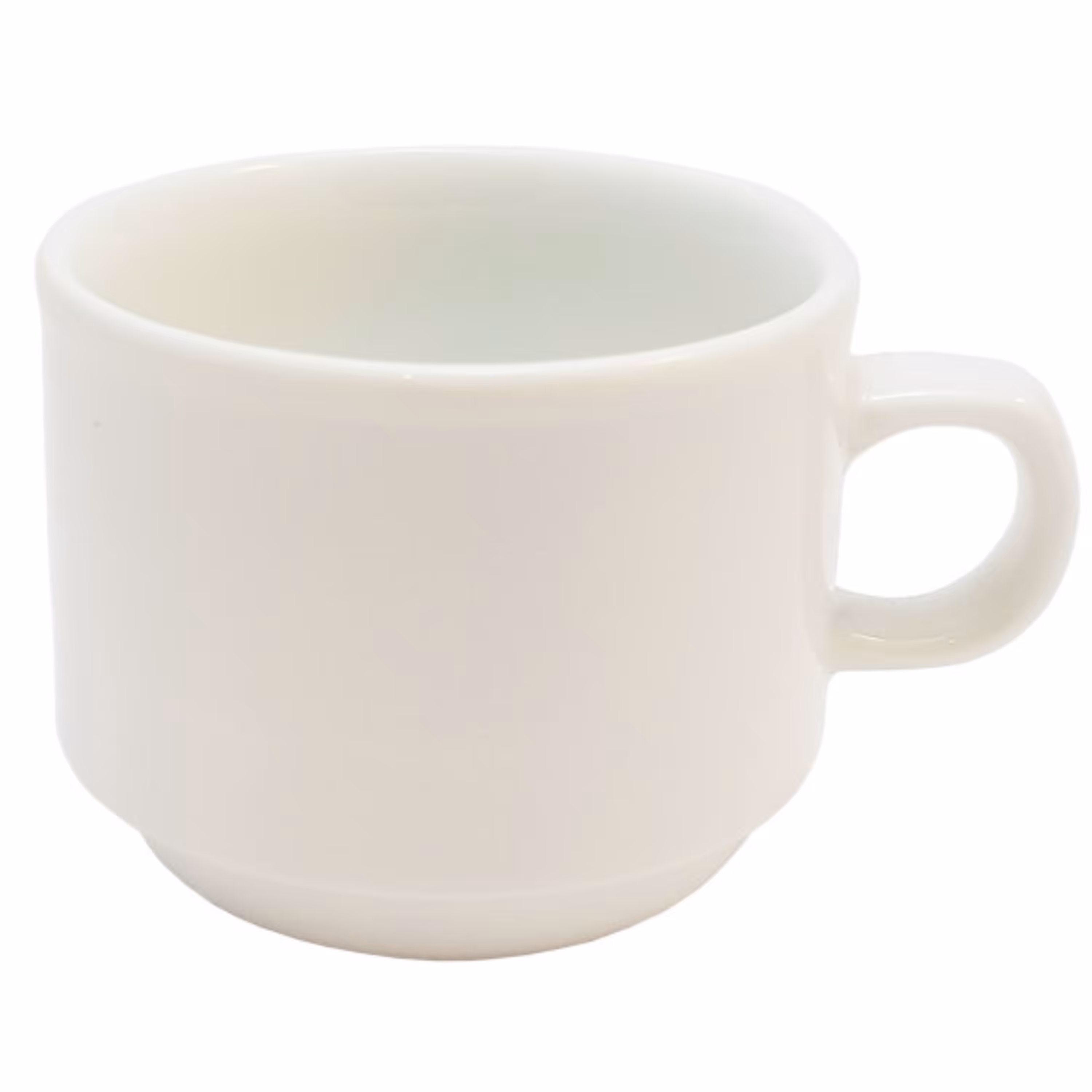 فنجان چای خوری چینی زرین ایران مدل سفید ساده