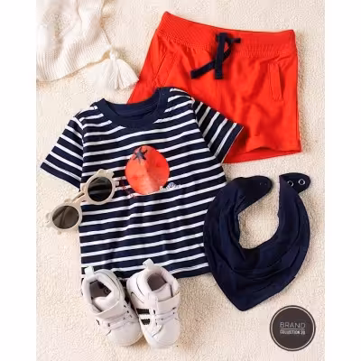 ست بچگانه برند آلمانی lupilu سایز 0تا2 ماه ست نوزادی لوپیلو سه تکه