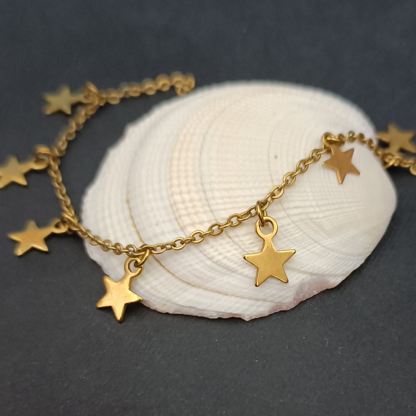 دستبند استیل طرح ستاره 