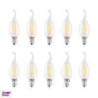 لامپ ال ای دی فیلامنت 4 وات دلتا مدل اشکی پایه E14 بسته 10 عددی