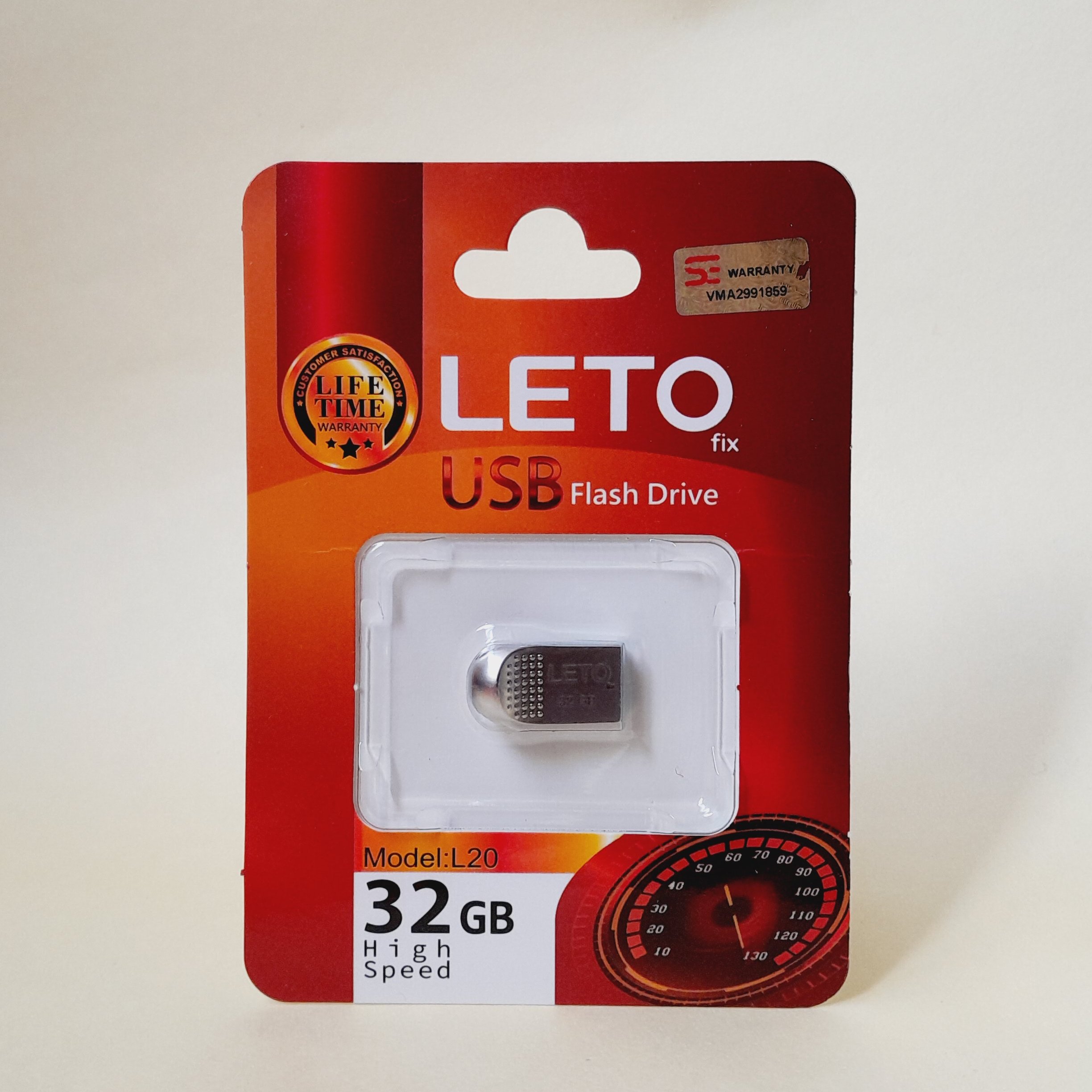 فلش 32 گیگ leto با گارانتی مادام العمر مدل s20.  (high speed)