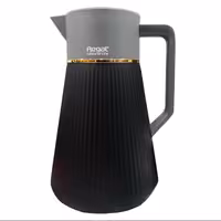 فلاسک رگال مدل RGP20 گنجایش 1 لیتر (رنگ-مشکی و سفید) شیشه داخلی صورتی ژاپنی 