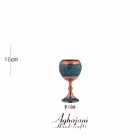 جام بزرگ شربت خوری فیروزه کوبی آقاجانی کد F108