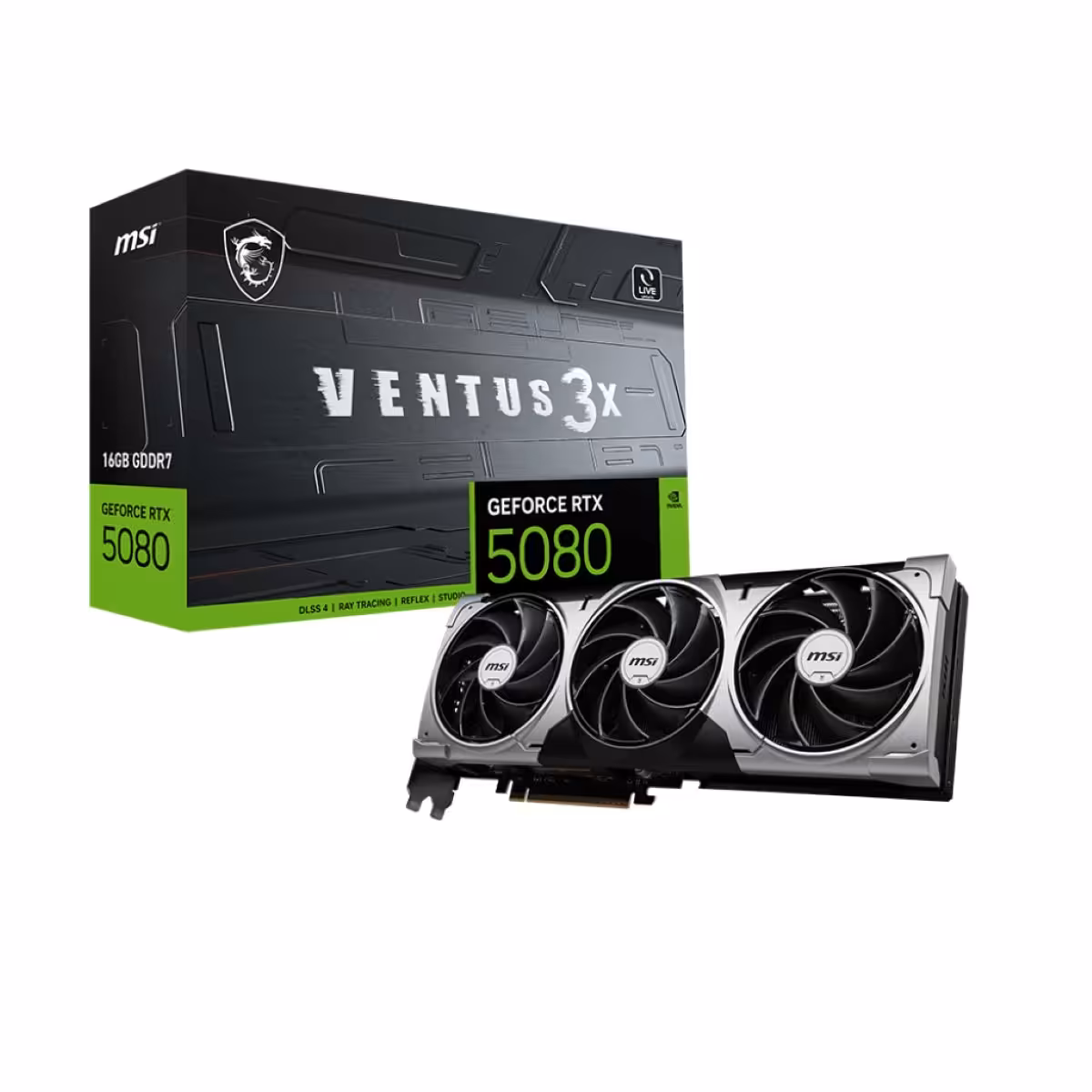 خرید کارت گرافیک MSI GeForce RTX 5080 16G VENTUS 3X با بهترین قیمت