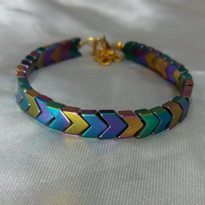دستبند حدید هفت رنگ 
