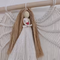 آویز فرشته بالدار مکرومه