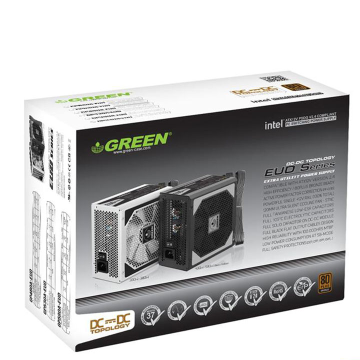 منبع تغذیه کامپیوتر گرین مدل GP380A-EUD
