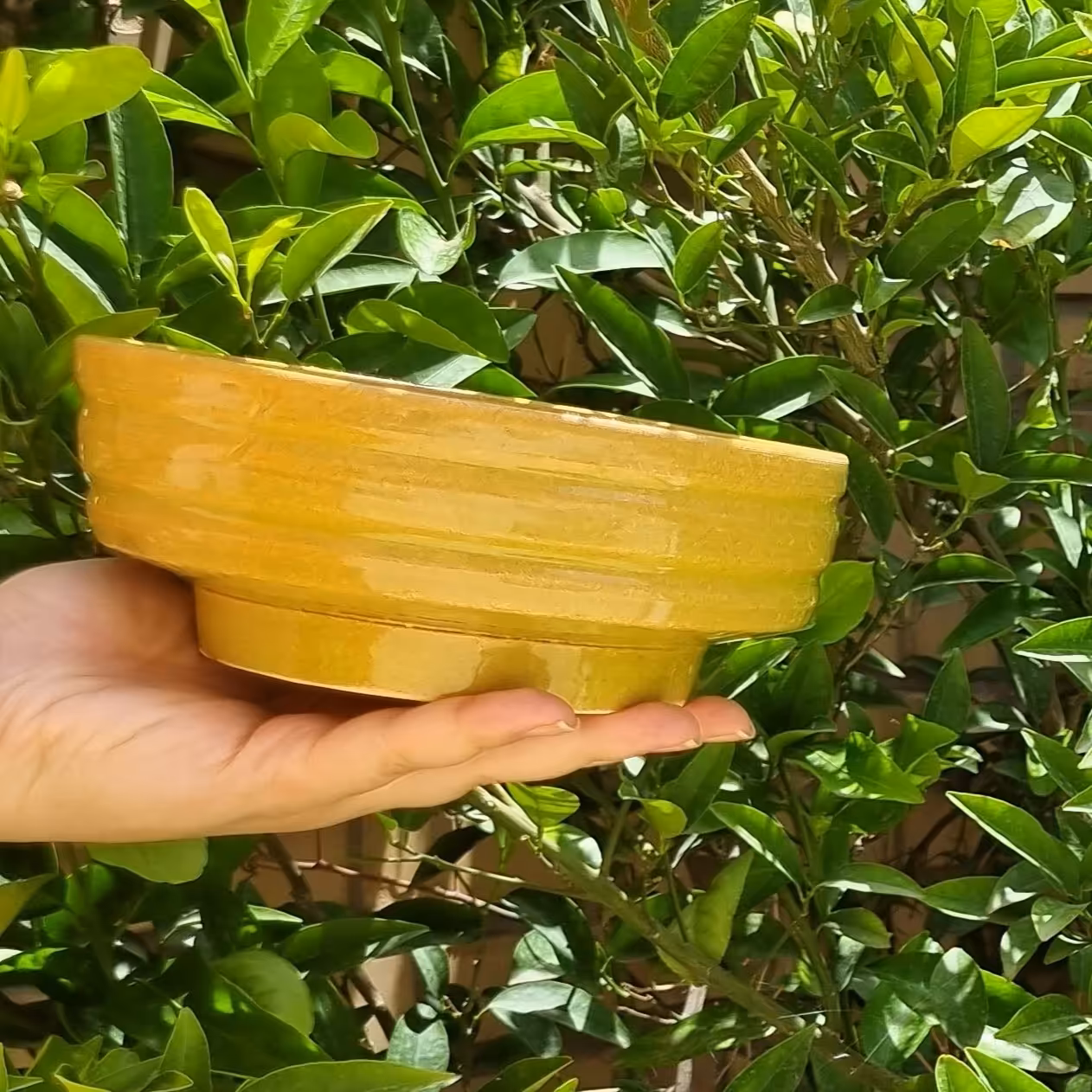 کاسه  طرح دار سفالی