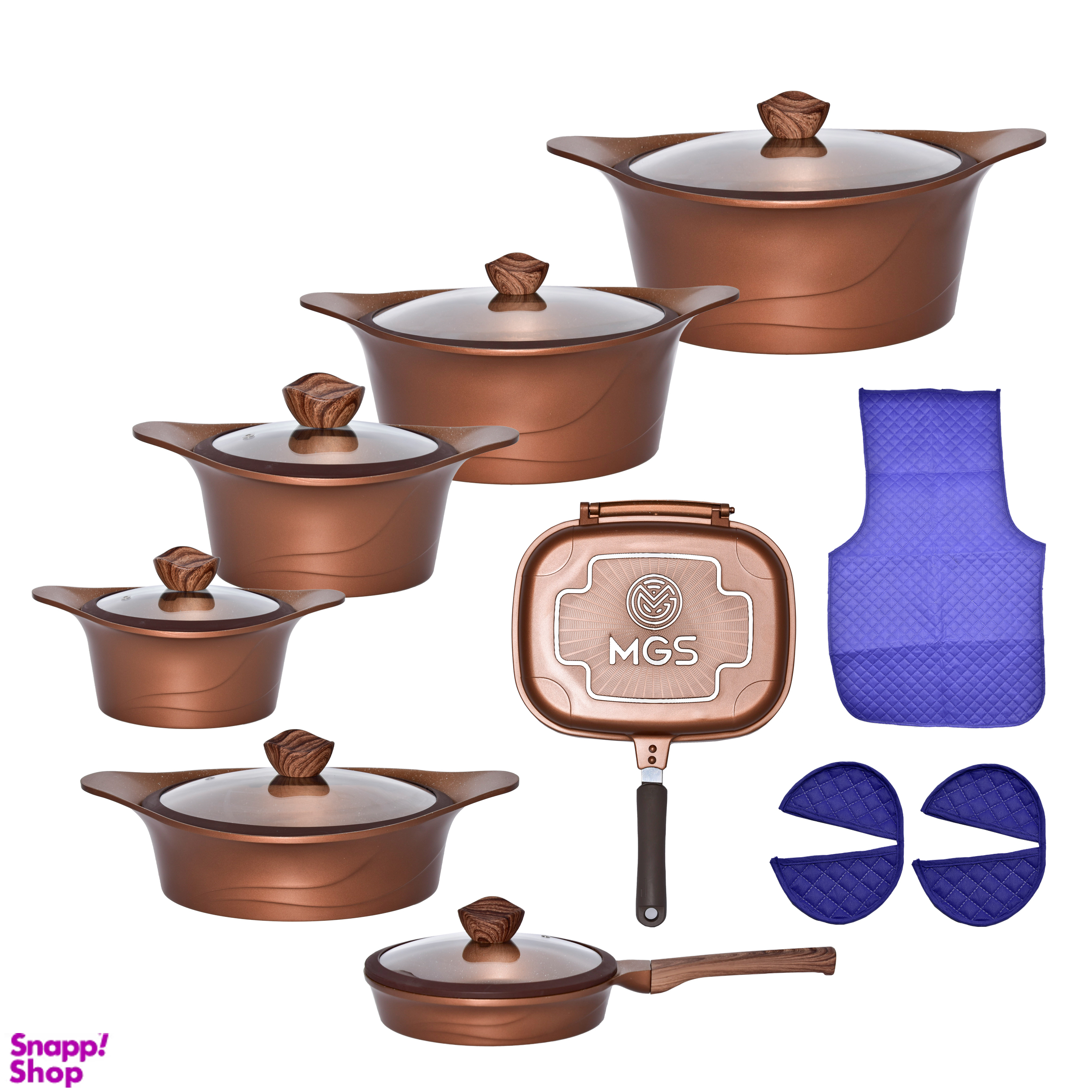 سرویس پخت و پز 19 پارچه ام جی اس مدل کره ای C