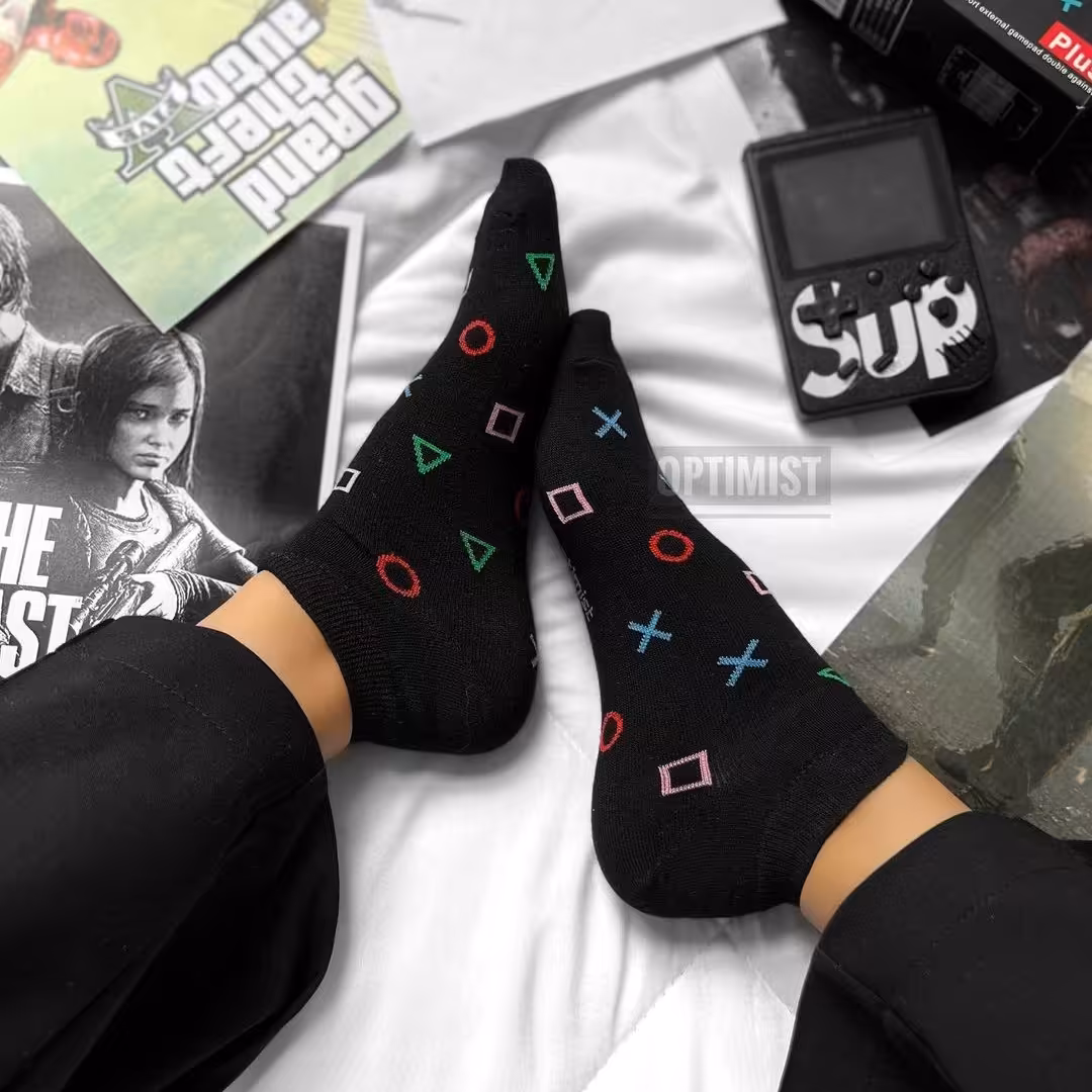 جوراب Playstation مچی نخ پنبه فری سایز