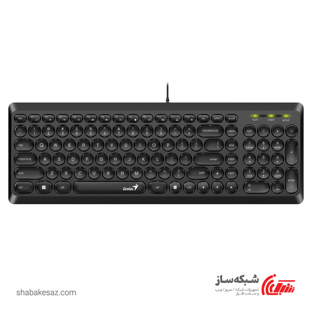 قیمت و خرید کیبورد باسیم جنیوس Genius Slimstar Q200 - شبکه ساز