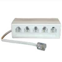 تبدیل یک به پنج سوکت تلفن