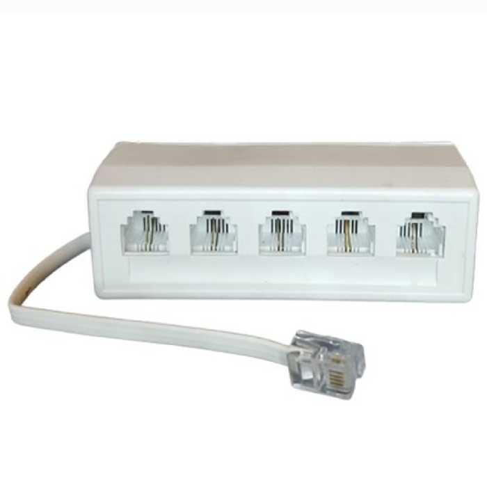 تبدیل یک به پنج سوکت تلفن