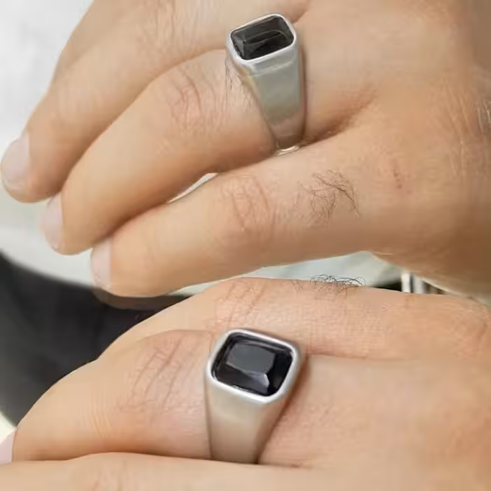 انگشتر استیل مردانه و پسرانه طرح 6