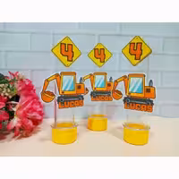 پک 3 عددی لوله اسمارتیز با گیفتهای تولد تم پسرانه ساخت و ساز 