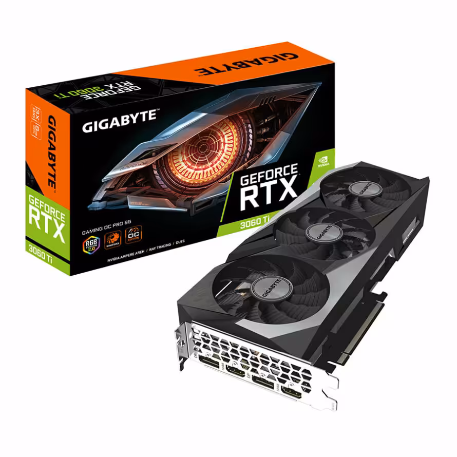 کارت گرافیک گیگابایت RTX 3060 Ti GAMING OC PRO 8G