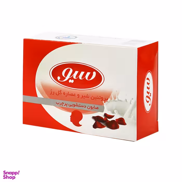 صابون شستشو سیو (Siv) حاوی پروتیین شیر و عصاره گل رز وزن 125 گرم