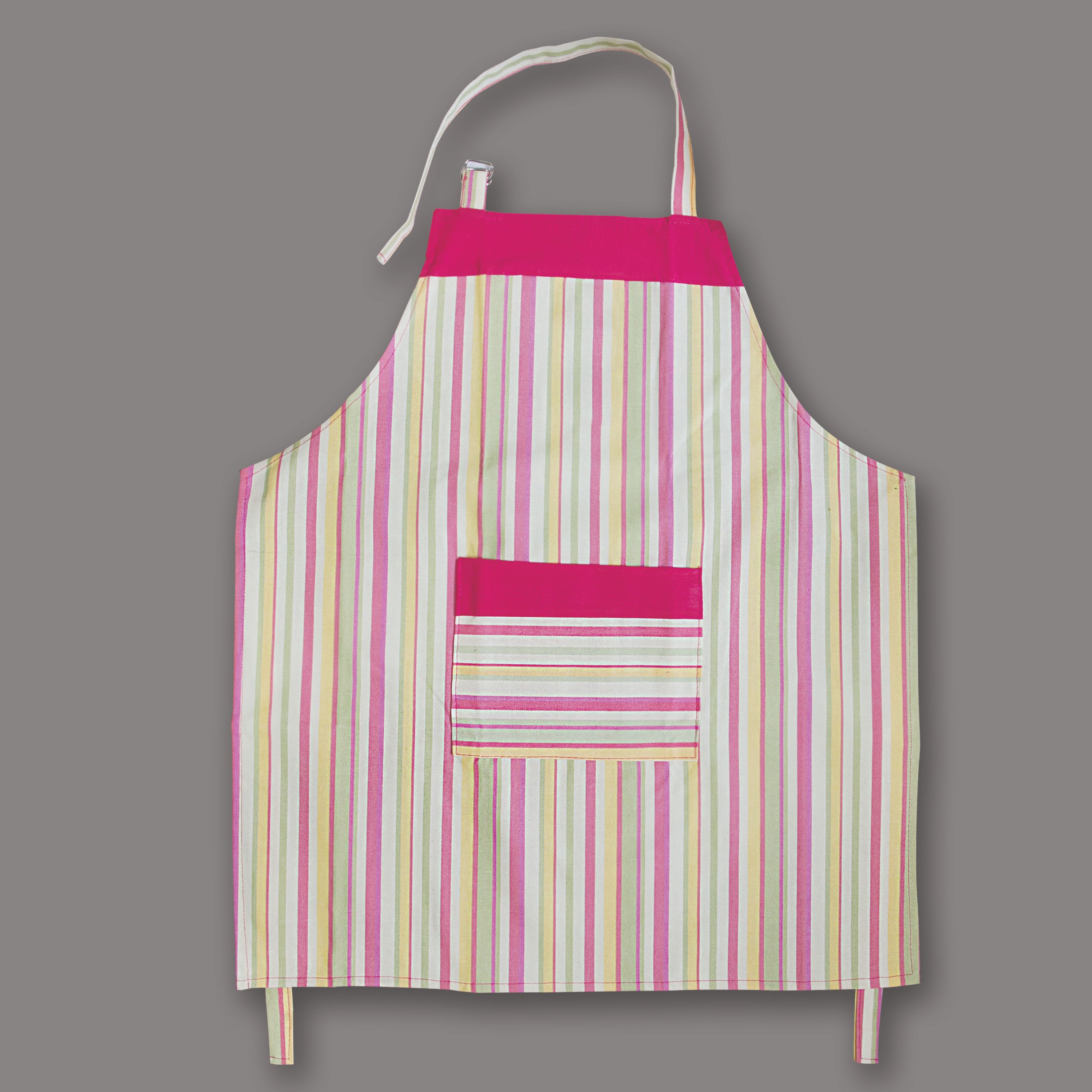 پیشبند  کتان طرح اسپیرید صورتی