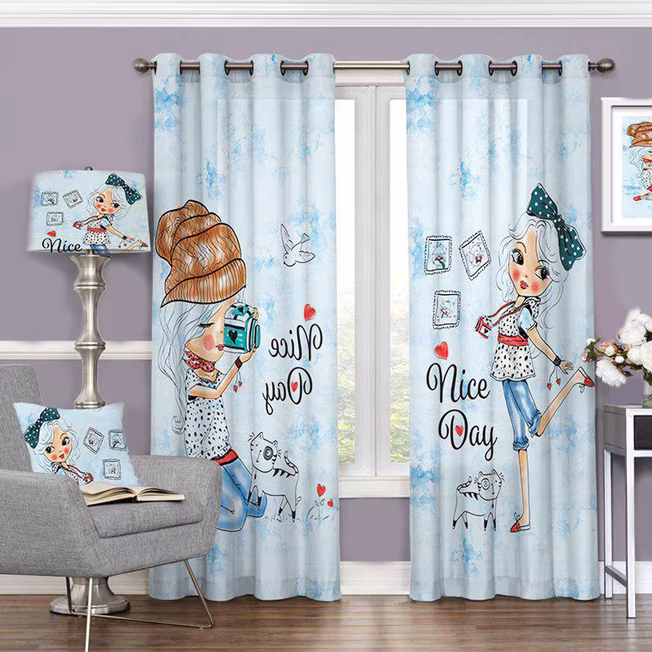 مخمل طرحدار  کد 085